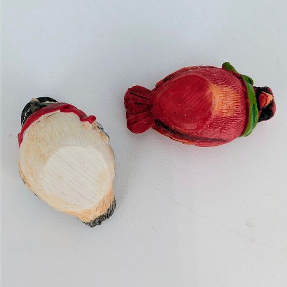 Holiday Birds Resin Tic-Tac-Toe Game Cardinals Chickadees Christmas Winter Fun - Picture 8 of 15